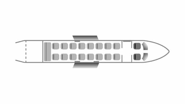 Beechcraft 1900D Overhead View