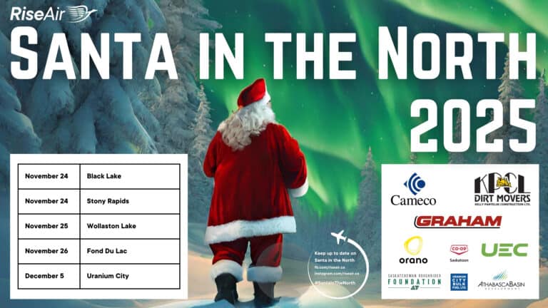 corrected LANDSCAPE Santa in the North 2025 poster