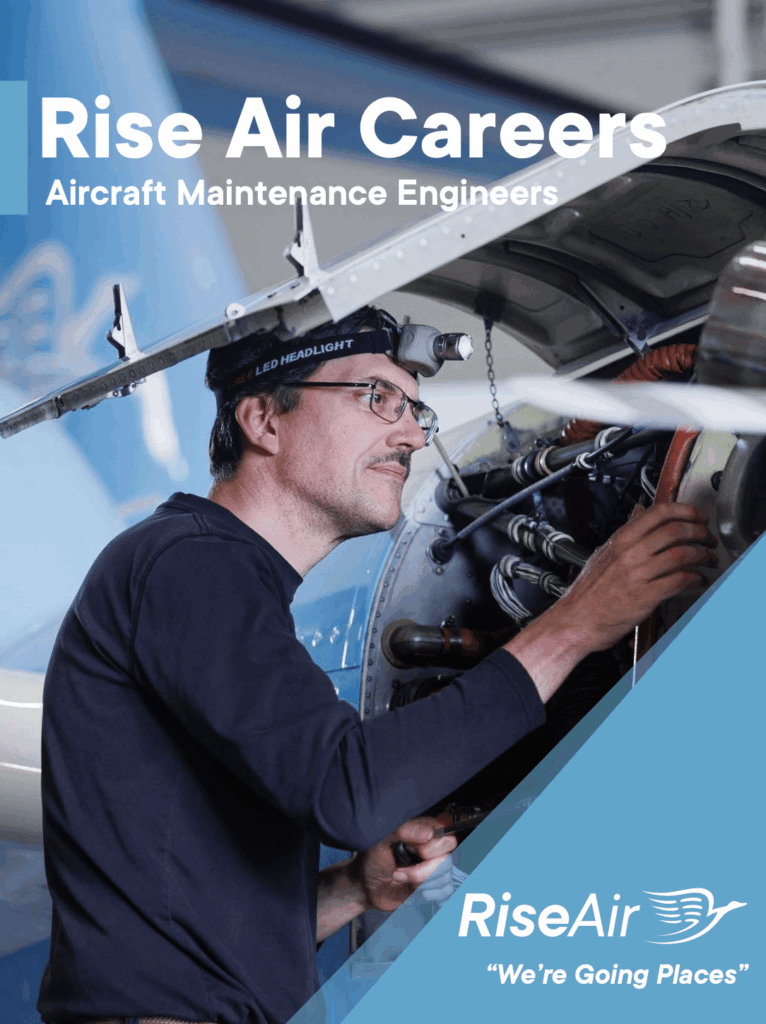 Rise Air aircraft maintenance engineer recruitment booklet